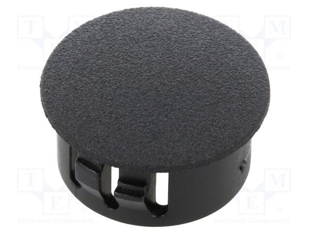 Accessories: stopper; H: 10.3mm; push-in,snap-fastener; black