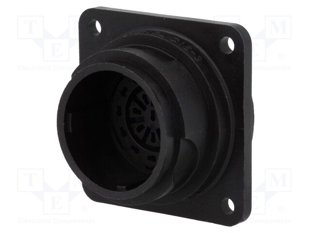 Connector: circular; socket; PIN: 20; male; w/o contacts