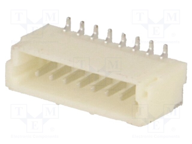 Socket; wire-board; male; 1mm; PIN: 8; SMT; 50V; 1A; tinned; 20mΩ