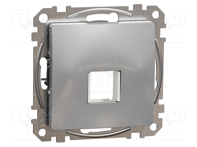 Central plate; IP20; plaster embedded; aluminium; Illumin: none