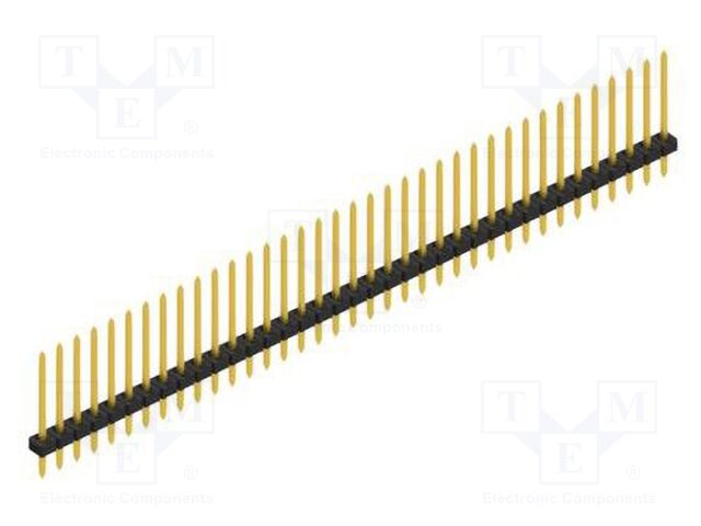 Connector: pin strips; pin header; male; PIN: 37; 2mm; THT; 1x37