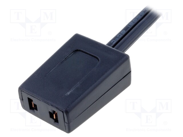 Wire: for fan supplying; Plug: straight; 0.3m