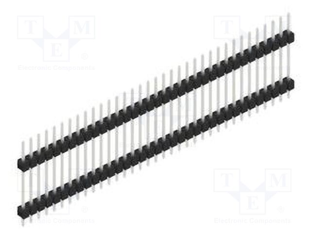 Connector: pin strips; pin header; male; PIN: 35; 2.54mm; THT; 1x35