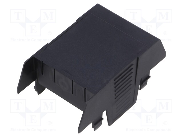 Cover; for enclosures; UL94HB; Series: EH 45; Mat: ABS; black; 45mm