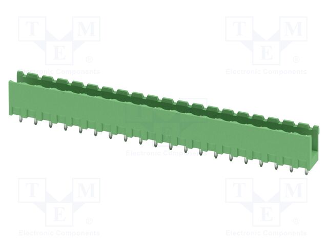 PCB headers, nominal cross section: 2.5 mm?, color: green, n