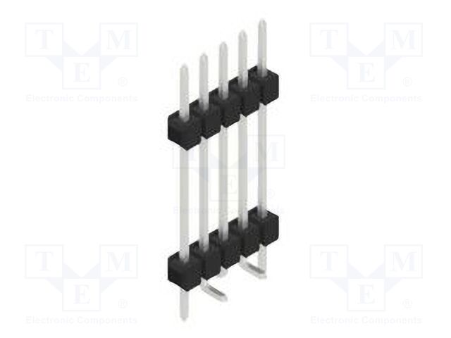Connector: pin strips; pin header; male; PIN: 5; 2.54mm; SMT; 1x5