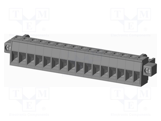 Connector: pluggable terminal block; plug; female; straight; grey
