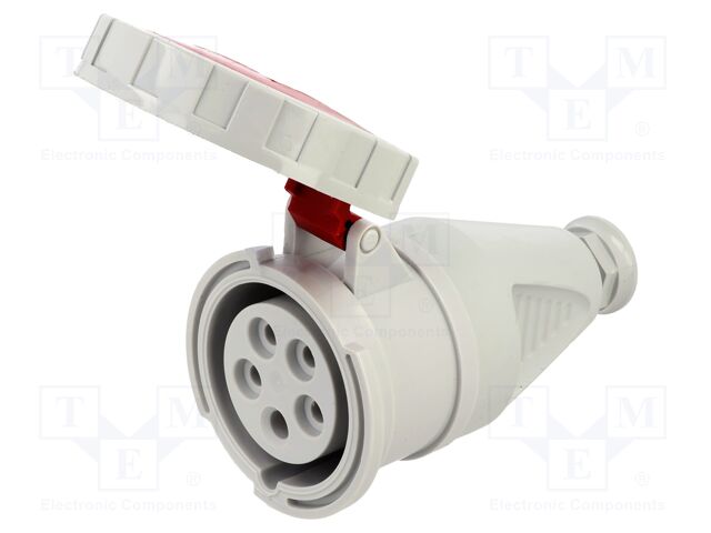 Connector: AC supply 3-phase; plug; female; 16A; 400VAC; IEC 60309