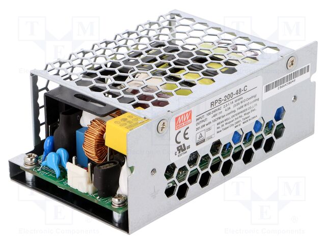 Power supply: switching; open; 200W; 113÷370VDC; 80÷264VAC; OUT: 1