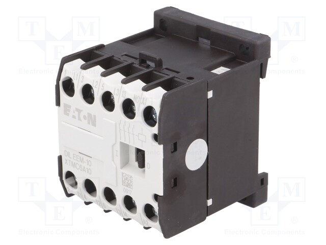 Contactor: 3-pole; NO x3; Auxiliary contacts: NO; 400VAC; 6.6A; DIN