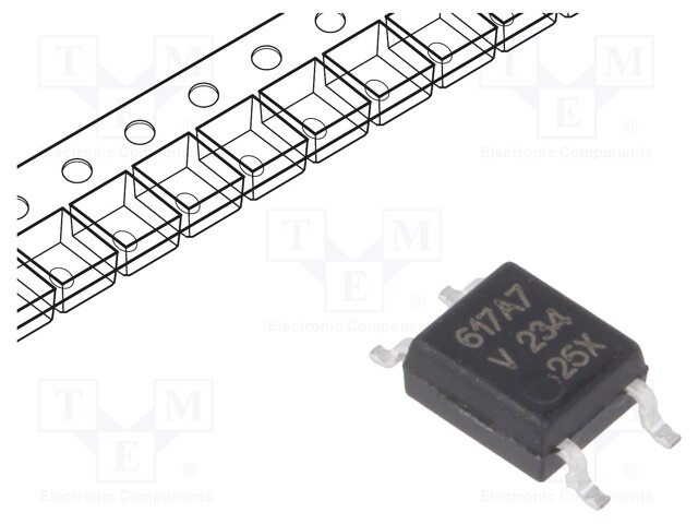 Optocoupler; SMD; Channels: 1; Out: transistor; Uinsul: 3.75kV; SOP4