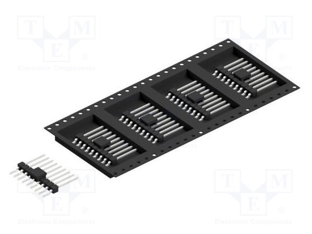 Connector: pin strips; pin header; male; PIN: 9; 2.54mm; SMT; 1x9