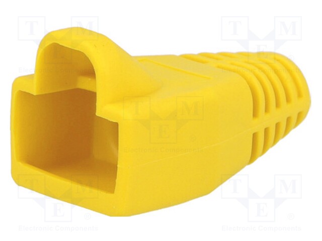 RJ45 plug boot; 6mm; Colour: yellow