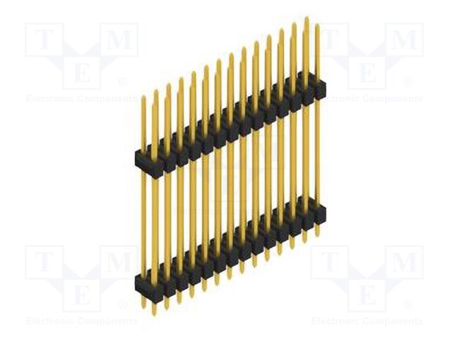 Connector: pin strips; pin header; male; PIN: 28; 2.54mm; THT; 2x14