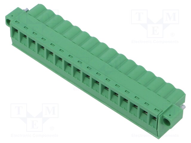 Pluggable terminal block; 5.08mm; ways: 16; straight; plug; female