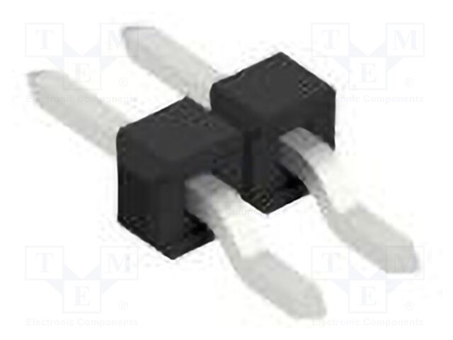 Connector: pin strips; pin header; male; PIN: 2; 2.54mm; SMT; 1x2