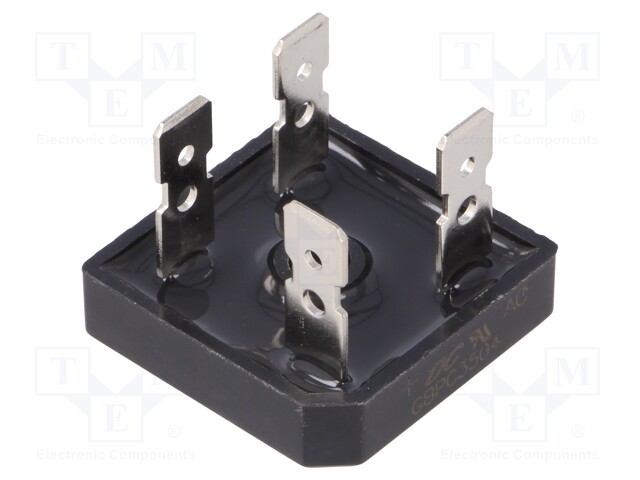 Single-phase bridge rectifier; Urmax:400V; If:35A; Ifsm:400A