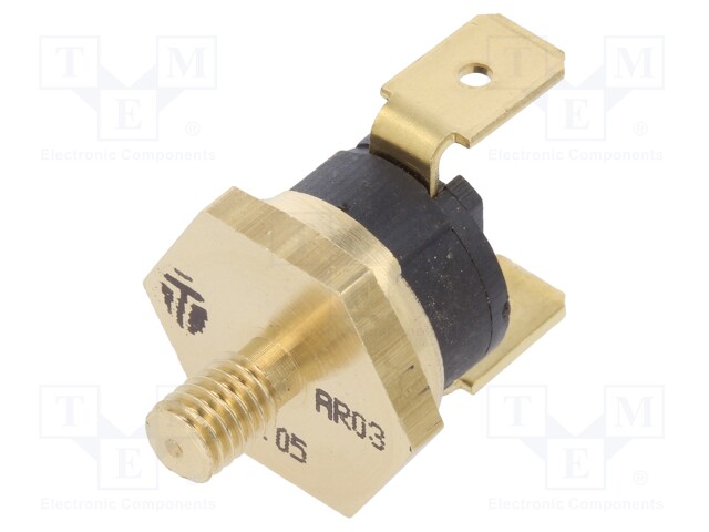 Sensor: thermostat; Output conf: SPST-NC; 100°C; 16A; 250VAC; ±5°C