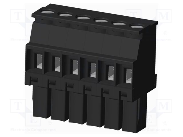 Connector: pluggable terminal block; plug; female; angled 90°