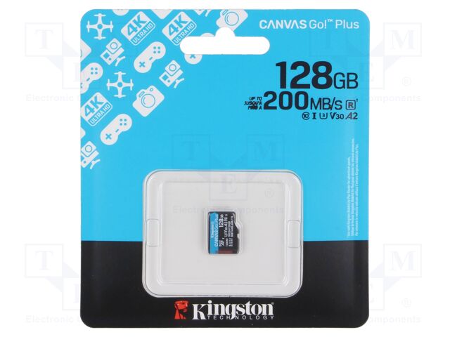 Memory card; microSD; R: 170MB/s; W: 90MB/s; Class 10 UHS I U3