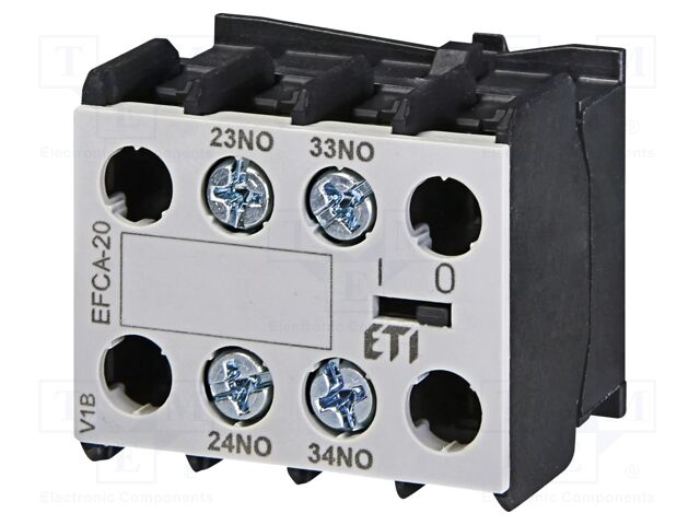 Auxiliary contacts; Series: CECAO; Leads: screw; Mounting: front