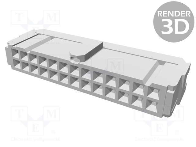 Plug; IDC; female; PIN: 26; IDC; for ribbon cable; 1.27mm
