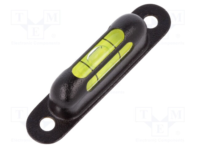 Spirit level; viewing window top-front-back; H: 13mm; brass