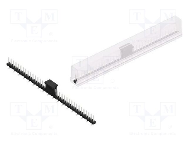 Connector: pin strips; pin header; male; PIN: 36; 2.54mm; SMT; 1x36