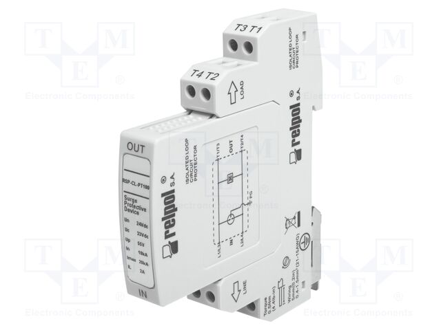 Surge arrester; In 8/20us: 20kA; 23.3VAC; for DIN rail mounting