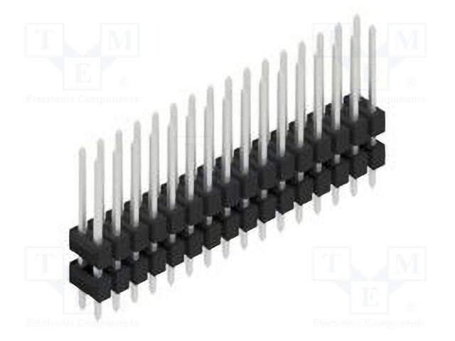 Connector: pin strips; pin header; male; PIN: 32; 2.54mm; THT; 2x16