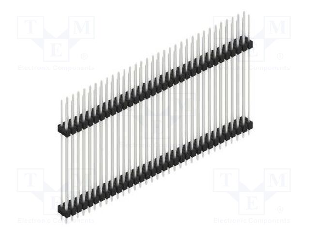 Connector: pin strips; pin header; male; PIN: 66; 2.54mm; THT; 2x33