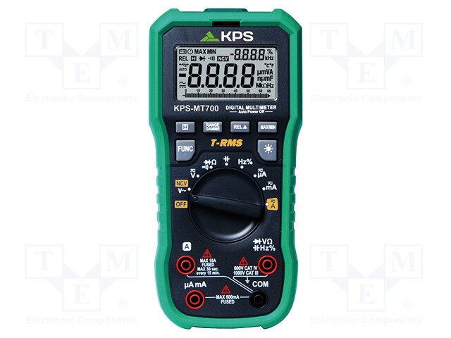 Digital multimeter; USB; LCD (6600),with a backlit; True RMS