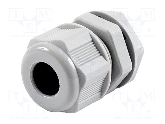 Cable gland; M16; IP68; nylon; UL94V-2; grey