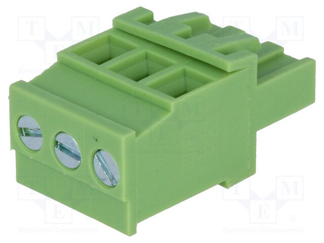 Pluggable terminal block; 5.08mm; ways: 3; angled 90°; plug; 300V