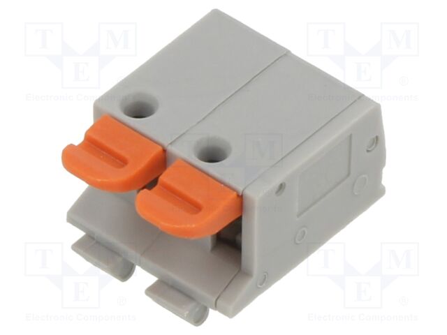 Connector: PCB terminal block; terminal; GA; 7A; PIN: 2; angled