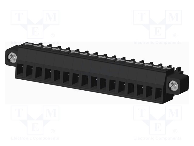 Connector: pluggable terminal block; plug; female; straight; 300V