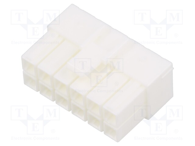 Plug; wire-wire/PCB; female; PIN: 12; w/o contacts; for cable; 600V