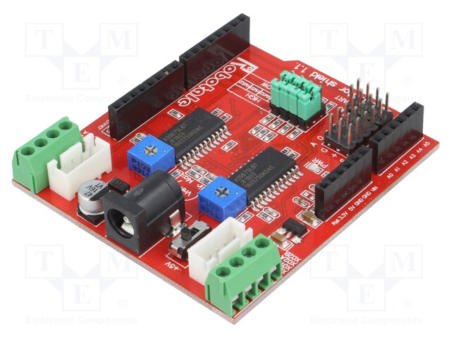 Stepper motor controller; Uin mot: 4.8÷30V; Uin log: 5V; shield