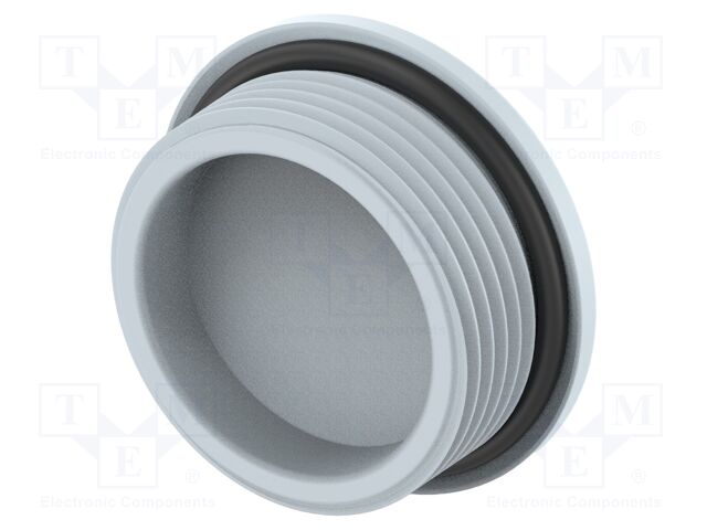 Stopper; polyamide; grey; IP68; Entrelec; Gland: PG21; 10mm