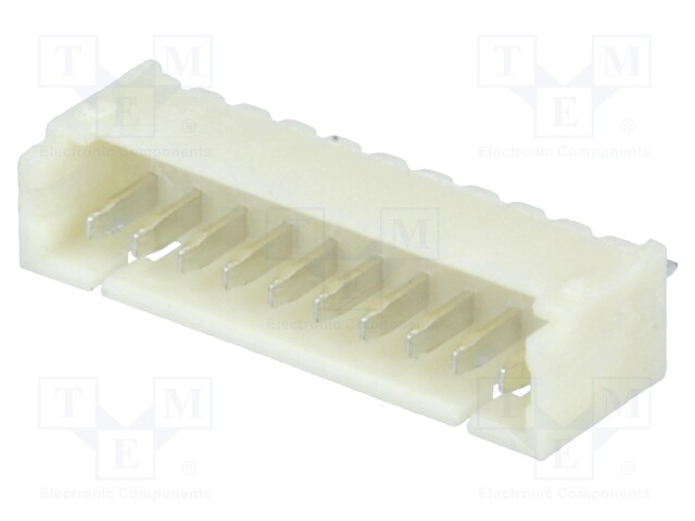 Socket; wire-board; male; 1.25mm; PIN: 10; THT; 125V; 1A; tinned