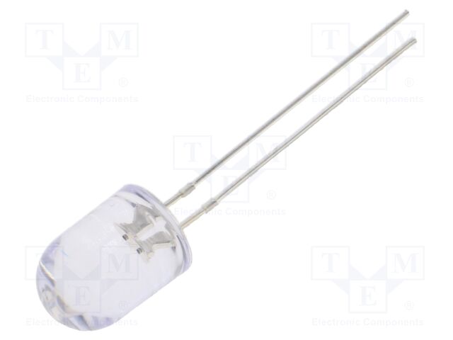 LED; red; 8mm; 5800÷7000mcd; 30°; Front: convex; 2.1÷2.6VDC; round