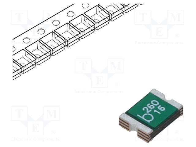 Fuse: PTC polymer; 2.6A; Imax: 100A; Case: 1812; 0ZCG