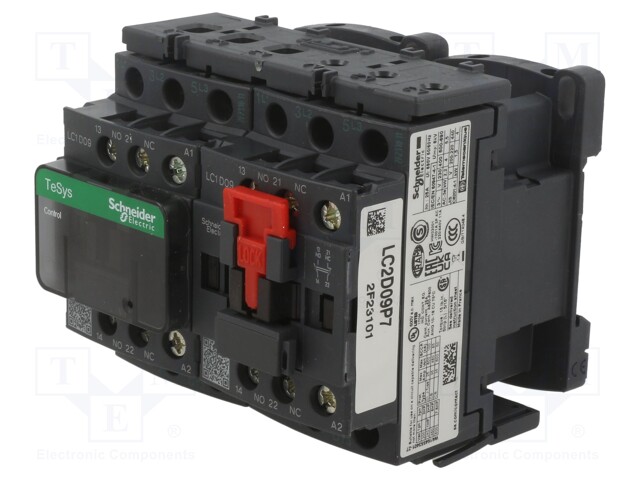 Contactor: 3-pole reversing; NO x3; 110VAC; 9A; DIN,on panel