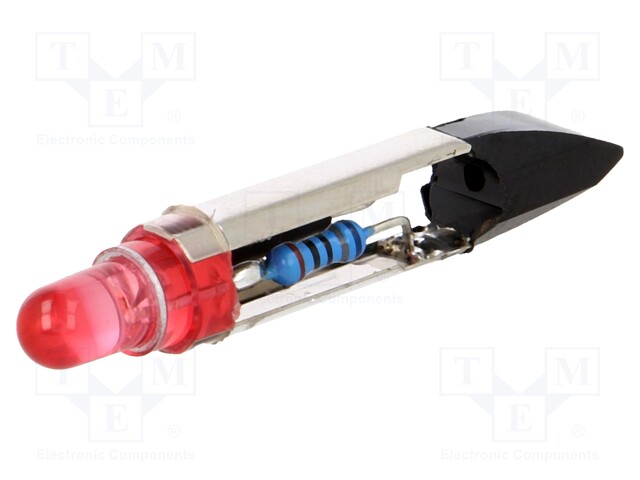 LED lamp; red; T6,8; 24VDC; 24VAC