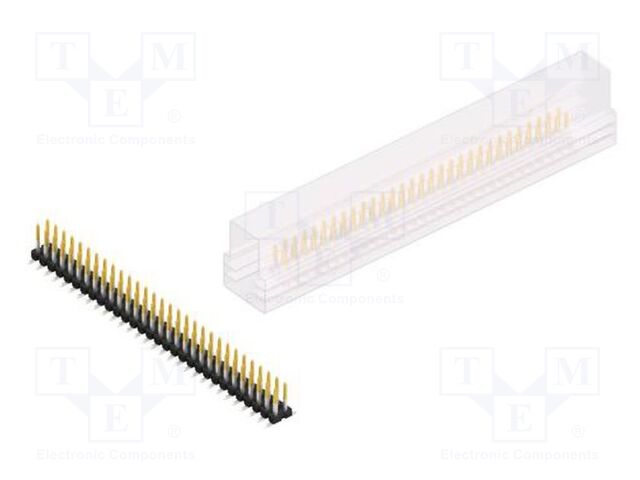 Connector: pin strips; pin header; male; PIN: 60; 2.54mm; SMT; 2x30