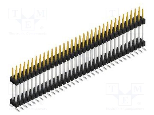 Connector: pin strips; pin header; male; PIN: 66; 2.54mm; SMT; 2x33