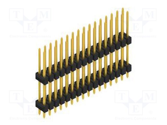 Connector: pin strips; pin header; male; PIN: 32; 2.54mm; THT; 2x16