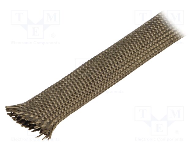 Insulating tube; Mat: basalt fibre; khaki; -260÷560°C; Øint: 14mm