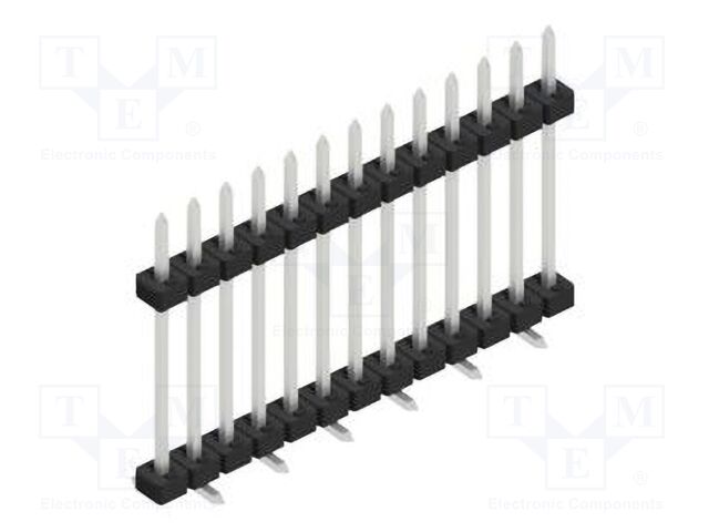 Connector: pin strips; pin header; male; PIN: 13; 2mm; SMT; 1x13