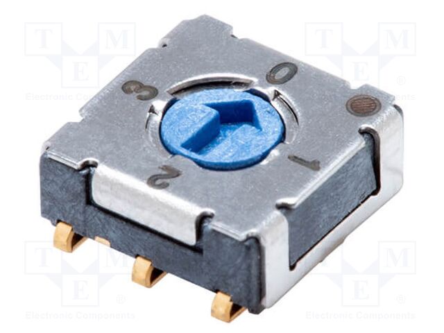 Encoding switch; DEC/BCD; Pos: 4; SMT; Rcont max: 100mΩ; Mat: LCP